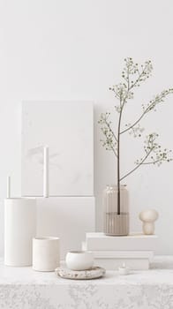 Professional mockup arrangement featuring designs on a pristine white background.