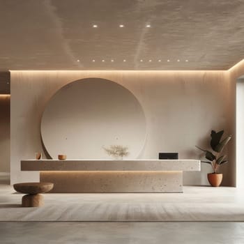 Simple and elegant business environment with minimalistic decor.