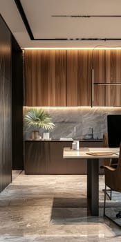 Simple and elegant business environment with minimalistic decor.