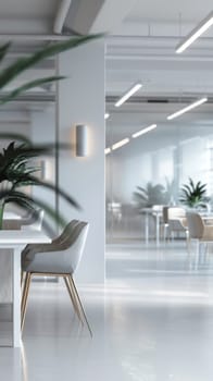 Simple and elegant business environment with minimalistic decor.