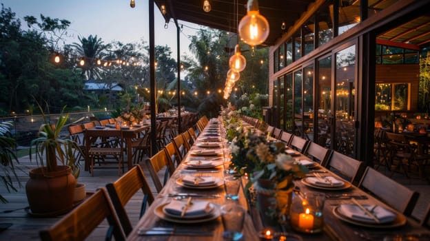 Simple and stylish party setup with minimalist touches
