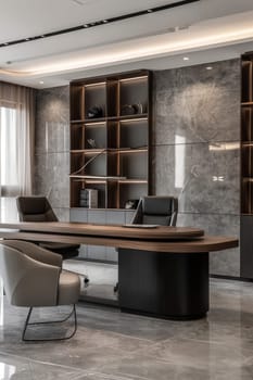 Simple and elegant business environment with minimalistic decor.
