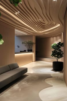 Simple and elegant business environment with minimalistic decor.