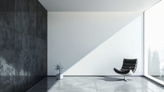 Sleek, clean design with extensive copy space on a modern backdrop.