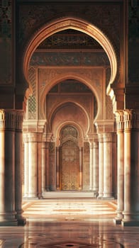 Traditional Islamic architecture with space