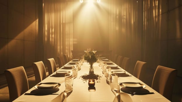 Uncomplicated elegance defines this minimalist party scene