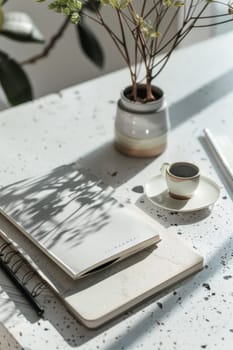 Versatile mockup design with a neutral background for various applications.