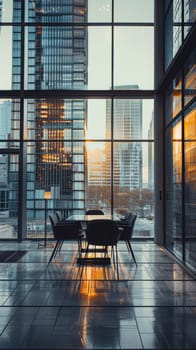 Business environment with a structured layout pattern.