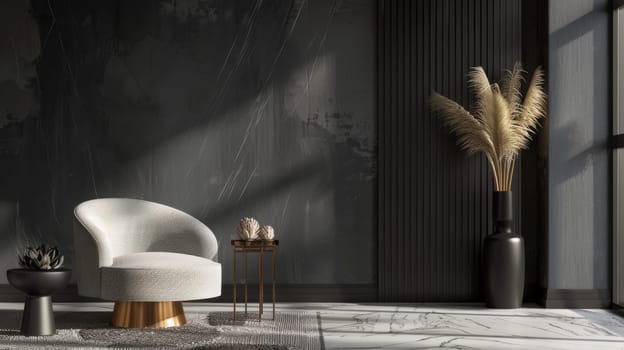 Opulent mockup setup showcasing stylish decoration for a fashionable presentation.