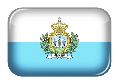 A San Marino web icon rectangle button with clipping path