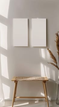 Clean and elegant mockup setup featuring a neutral background.
