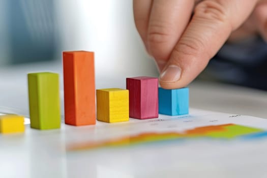 Conceptual representing marketing performance evaluation.