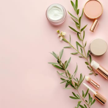 Copy space for cosmetic advertisement or beauty product launch.