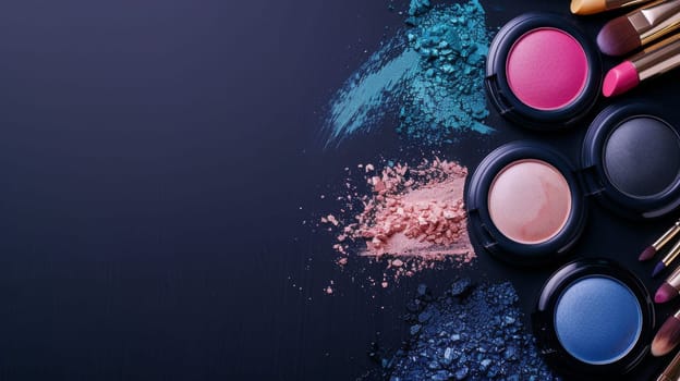 Copy space for makeup artist portfolio or beauty influencer promotion.