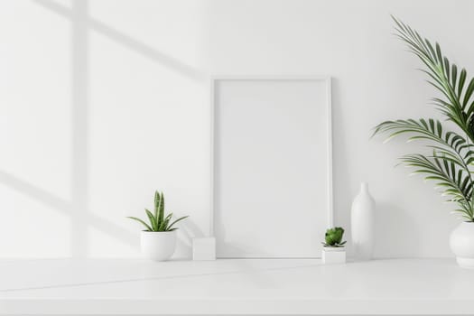 Crisp and clear mockup setup against a clean and minimalist white backdrop.