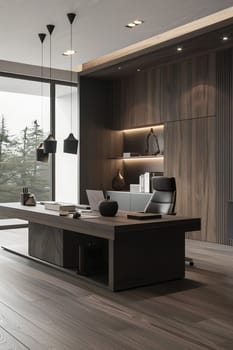 Elegant and minimal business environment with clean lines and simplicity.
