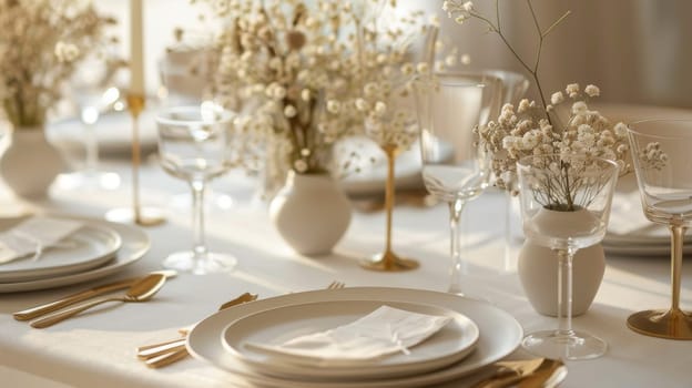 Effortless charm radiates from this minimalist party design