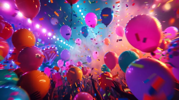 Exciting party flyer with vibrant visuals and engaging content