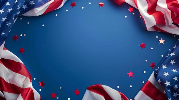 Decorative elements for a festive Patriot Day celebration.