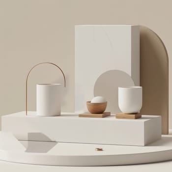 Minimalistic mockup design for a modern presentation.