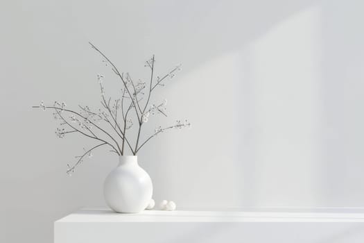 Minimalistic mockup setup with a pristine white background for focus.