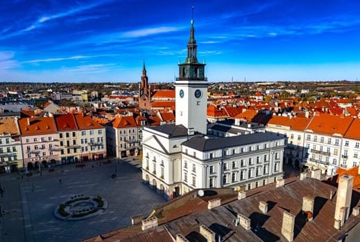Architecture of Kalisz old town in Greater Poland Voivodeship, Poland