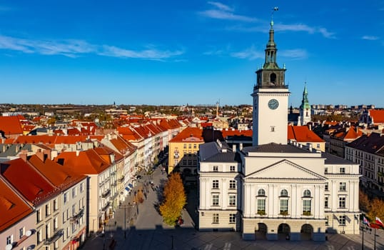 Architecture of Kalisz old town in Greater Poland Voivodeship, Poland