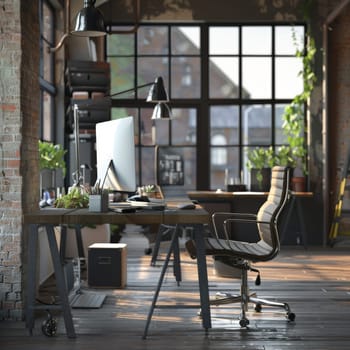 Modern office environment with contemporary tools.