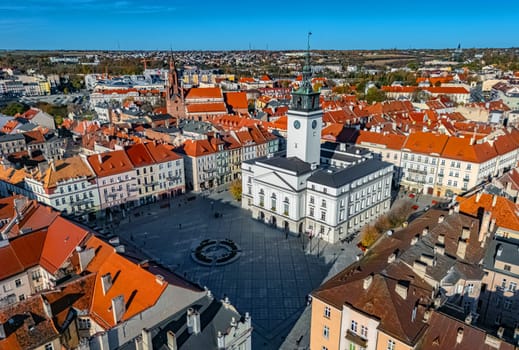 Architecture of Kalisz old town in Greater Poland Voivodeship, Poland