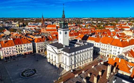 Architecture of Kalisz old town in Greater Poland Voivodeship, Poland