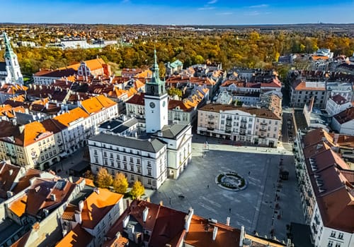 Architecture of Kalisz old town in Greater Poland Voivodeship, Poland