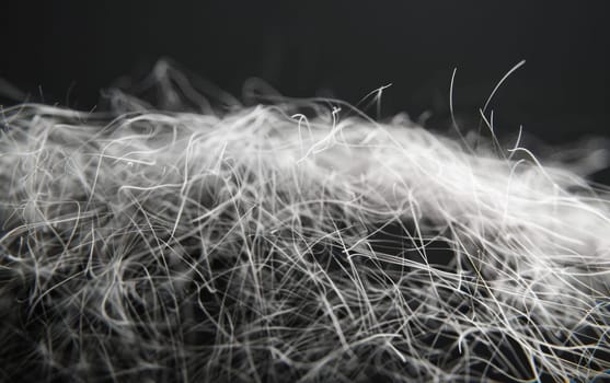 A detailed look at the complexity of a microfiber web, where each thread intersects with precision and delicacy