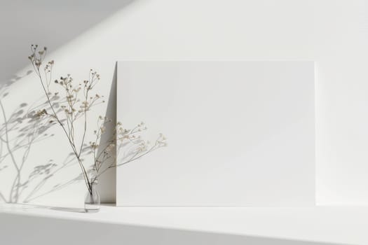 Simple and elegant mockup presentation with a white background.
