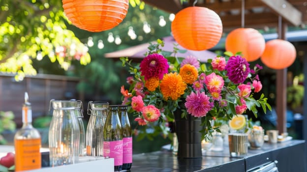 Simple yet striking party elements create visual interest