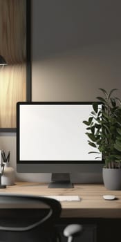 Sleek and modern mockup setup with a simple backdrop.