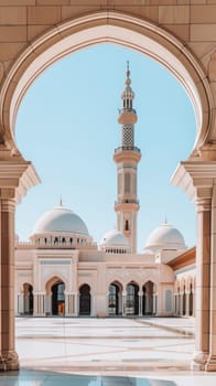 Traditional Islamic architecture against a clean backdrop