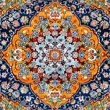 Luxury Indian Rug - backdrop. Old Turkish kilim. Vintage Persian carpet, tribal texture. Ethnic textile. Perfect abstract frame design - background
