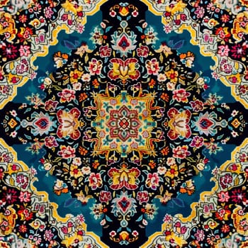 Luxury Indian Rug - backdrop. Old Turkish kilim. Vintage Persian carpet, tribal texture. Ethnic textile. Perfect abstract frame design - background