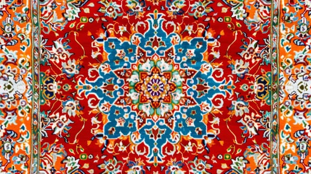 Luxury Indian Rug - backdrop. Old Turkish kilim. Vintage Persian carpet, tribal texture. Ethnic textile. Perfect abstract frame design - background