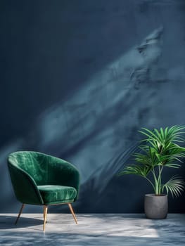 Dramatic shadows cast by tropical plants against a dark stormy backdrop, creating an atmosphere of mystery and tension