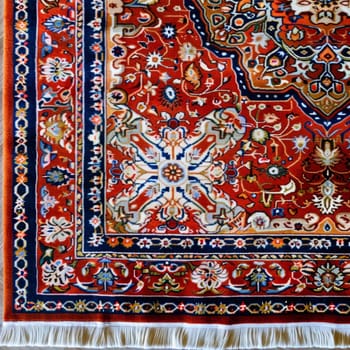 Luxury Indian Rug - backdrop. Old Turkish kilim. Vintage Persian carpet, tribal texture. Ethnic textile. Perfect abstract frame design - background
