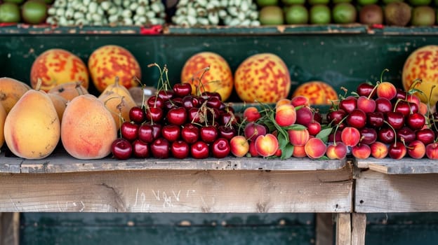 Assortment of Ripe Summer Fruits.