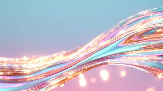 Holographic texture that combines pastel pink, teal and lavender colors with high gloss. The holographic surface shimmers and changes