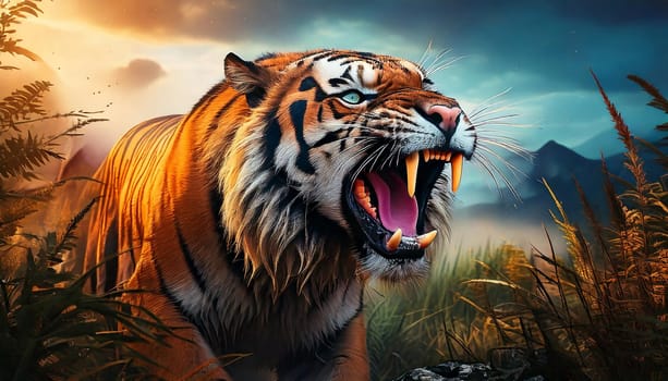 The Saber-tooth Tiger was a carnivorous cat that lived in North America during the Pleistocene, Eocene and Tertiary Periods.