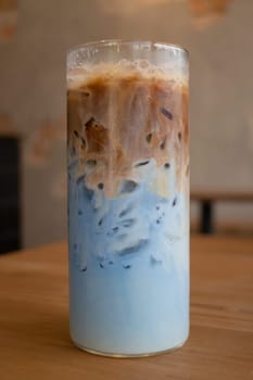 Fresh cold coffee drink with ice, stock photo