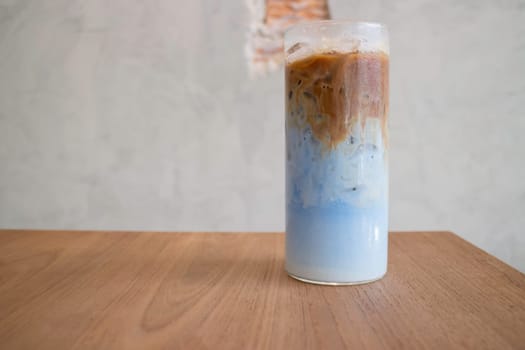 Fresh cold coffee drink with ice, stock photo