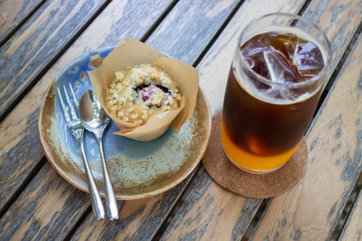 Delicious breakfast with fresh homemade bakery, stock photo
