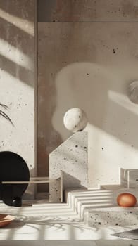 Abstract and metaphorical mockup setup designed to provoke thought.
