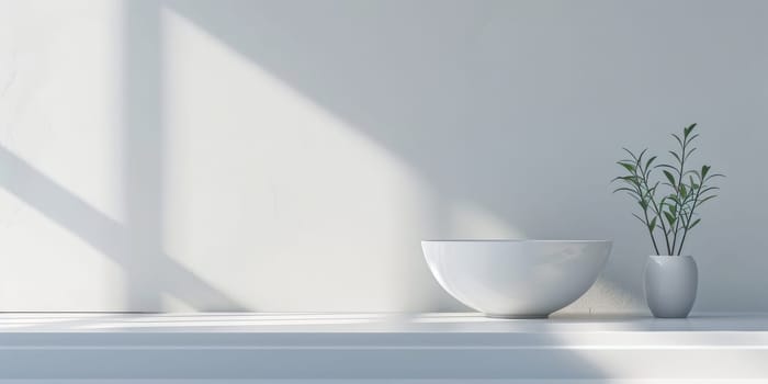 Versatile mockup scene with a white background for flexible use.