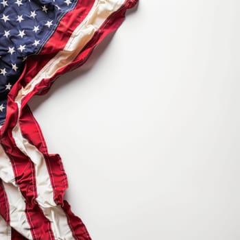American flag prominently displayed on a white background for Patriot Day.